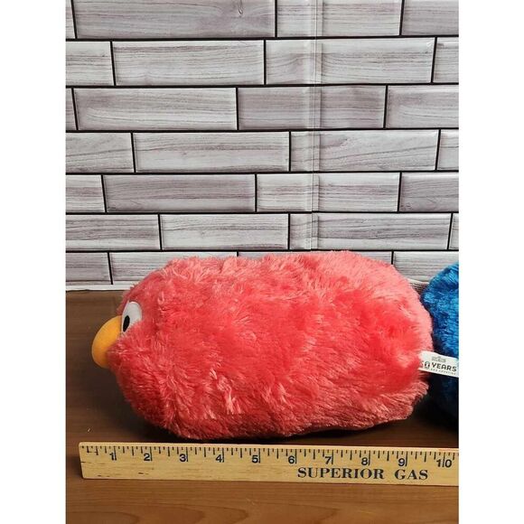 Sesame Street 50th Anniversary Stackable Cookie Monster and Elmo Plush #A62 - Picture 7 of 8